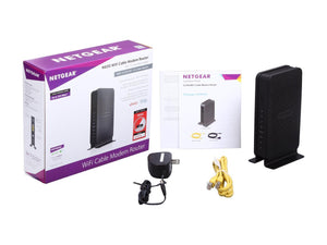 NETGEAR N600  WiFi DOCSIS 3.0 Cable Modem Router C3700 - 100 NAS