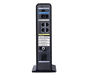Rear view Comcast ARRIS TG862G-CT Docsis 3 Telephone Modem for Xfinity - Buyapprovedmodems.com