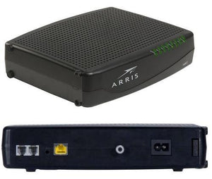 Rear view ARRIS TM822G DOCSIS 3 APPROVED COMCAST PHONE MODEM + NETGEAR R6300 A/C WIFI ROUTER - Buyapprovedmodems.com