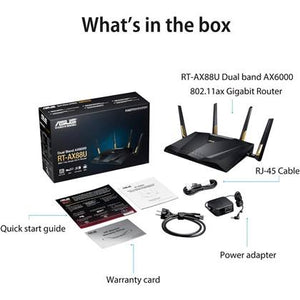 ASUS AX6000 Dual-Band WiFi 6 Gigabit Router, RT-AX88U