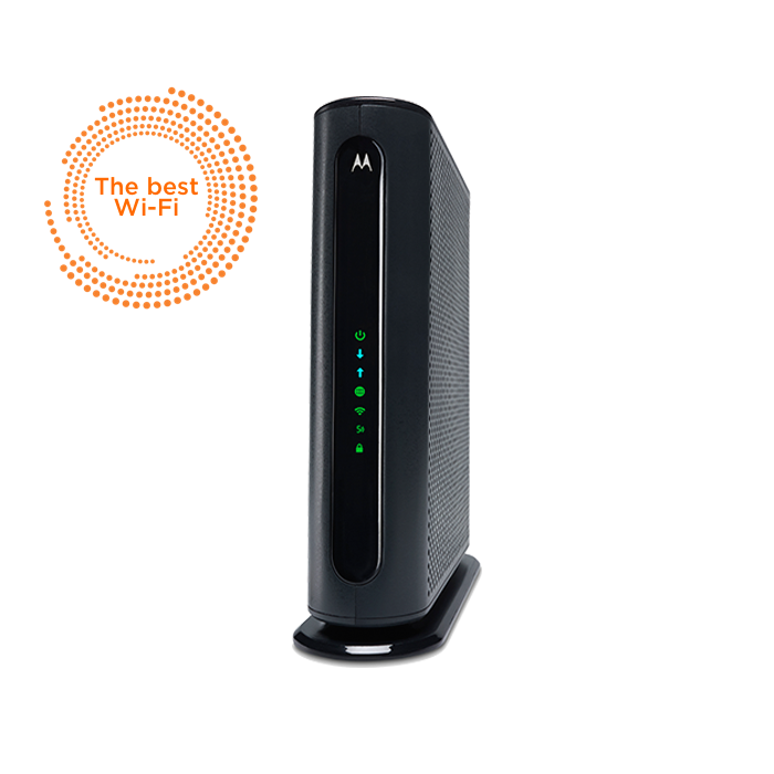 MOTOROLA MG7550 16x4 Cable Modem plus AC1900 Dual Band Wi-Fi® with Power Boost